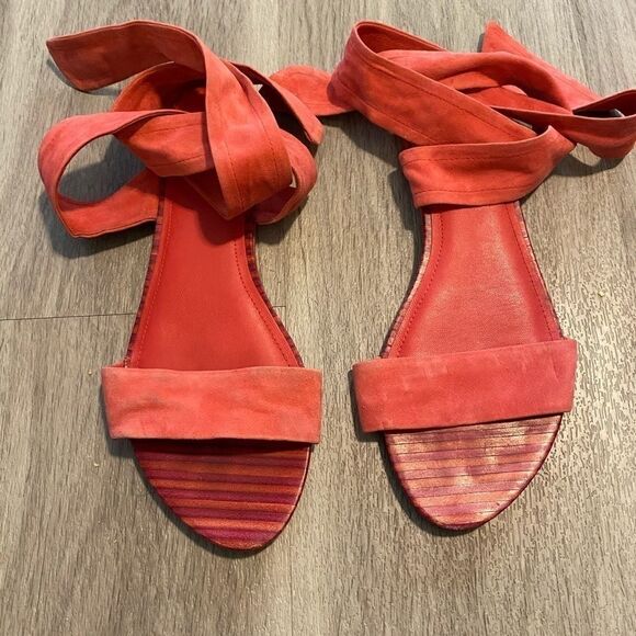 Pour La Victoire, wrap around ankle open sandals - Picture 1 of 7